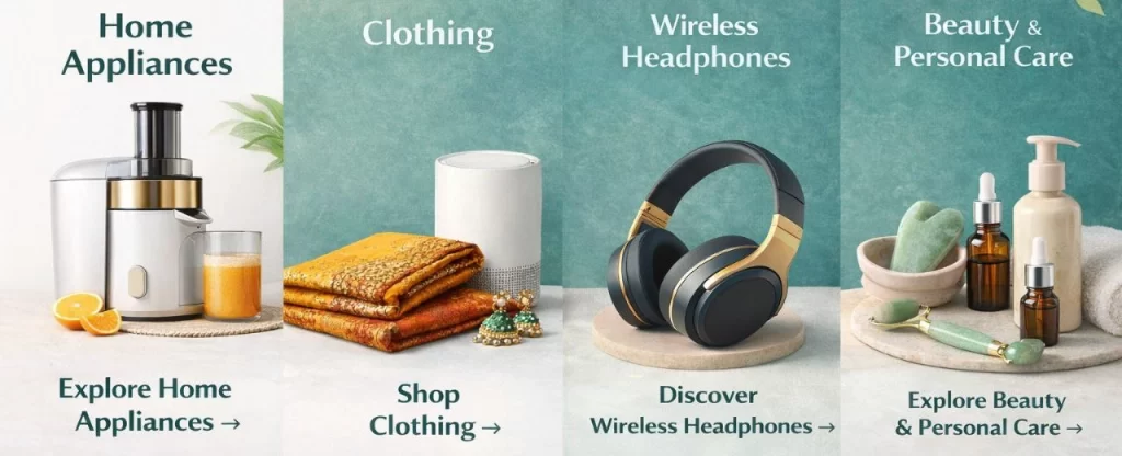Online Shopping India - Shop Home Appliances, Clothing, Wireless Headphones and Beauty Products Online